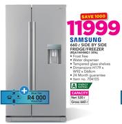 Samsung 660Ltr Side By Side Fridge/Freezer(RSA1WHMG1 XFA)