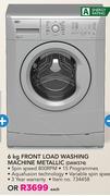 Defy 6kg Front Load Washing Machine Metallic(DAW374)-Each