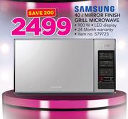 Samsung 40Ltr Mirror Finish Grill Microwave