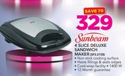 Sunbeam 4 Slice Deluxe Sandwich Maker(SFS-2108)