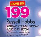 Russell Hobbs 2000W Steam/Spray And Dry Iron