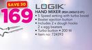 Logik Hand Mixer(RSH-245612-01)