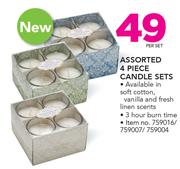 4 Piece Candle Sets-Per Set