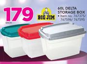 Big Jim 60Ltr Delta Storage Box-Each