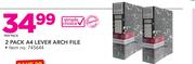 Simple Choice 2 Pack A4 Lever Arch File-Per Pack