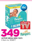 P&G Pampers Active Mega Midi 150's