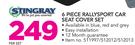 Stingray 6 Piece Rallysport Car Seat Cover Set-Per Set