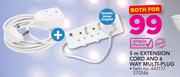 Simple Choice 5m Extension Cord & 6 Way Multiplug-Both For