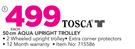 Tosca 50cm Aqua Upright Trolley