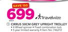 Travelwize Cirrus 50cm Grey Upright Trolley