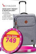 Voyager 50cm Soft Trendy 4 Wheeler Grey