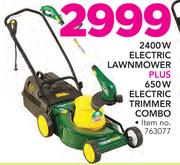 Trimtech 2400W Electric Lawnmower Plus 650W Electric Trimmer Combo