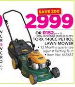 Torx 140cc Petrol Lawn Mower 12 Months Guarantee Against Factory Fault.