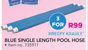 Kreepy Krauly Blue Single Length Pool Hose