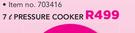 Tissolli 7Ltr Lid Pressure Cooker