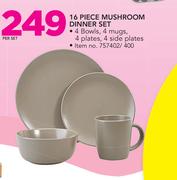 16 Piece Mushroom Dinner Set-Per Set