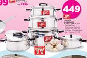 Hart 10-Piece Aluminium Solid Lid Pot Set-Per Set