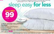 Mainstays Continental Quilted Hollowfiber Pillow