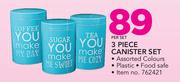 3 Piece Canister Set-Per Set