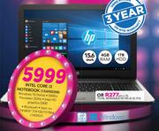 HP Intel Core i3 Notebook-15AY002N