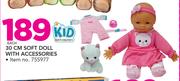 Kid Connection 30cm Soft Doll With Accessories
