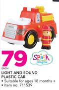Spark Light And Sound Plastic Car