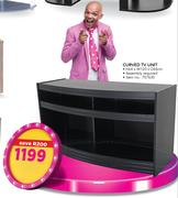 Curved TV Unit (H64 x W120 x D44cm)