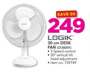 Logik 30cm Desk Fan(LT-30D01)