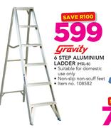 Gravity 6 Step Aluminium Ladder HSL-6