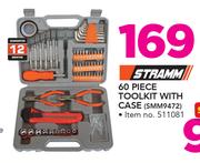 Stramm 60 Piece Toolkit With Case SMM9472