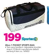 Sportec 40cm 1 Pocket Sports Bag