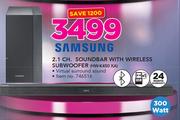 Samsung 2.1 CH Soundbar With Wireless Subwoofer HW-K450XA