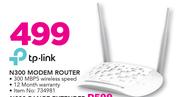 TP-Link N300 Modem Router