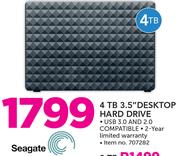 Seagate 4TB 3.5" Desktop Hard Drive