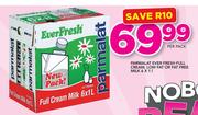 Parmalat Ever Fresh Full Cream, Low Fat Or Fat Free Milk-6 x 1Ltr