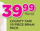 Country Fair 10 Piece Braai Pack-Per Kg