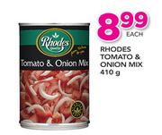 Rhodes Tomato & Onion Mix-410g Each