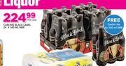 Carling Black Label NRB-24x340ml With Free Castle Lite NRB-6x340ml