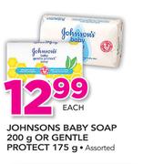 Johnsons Baby Soap-200g Or Gentle Protect-175g Each