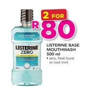 Listerine base Mouthwash-2 x 500ml