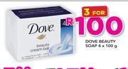 Dove Beauty Soap-3 x 4 x 100g