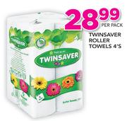 Twinsaver Roller Towels-4's Per Pack