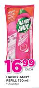 Handy Andy Refill-750ml Each