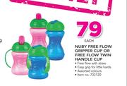 Nuby Free Flow Gripper Cup Or Free Flow Twin Handle Cup-Each