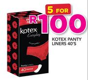 Kotex Panty Liners-5 x 40's