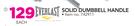 Everlast Solid Dumbbell Handle-Each