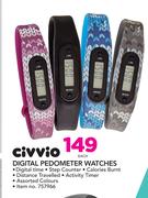 Civvio Digital Pedometer Watches-Each