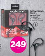 Volkano Boomerang Series Earhook VB-508BK-Each