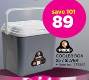 Pride 25Ltr Silver Cooler Box