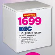 KIC 210Ltr White Chest Freezer KCG210 1